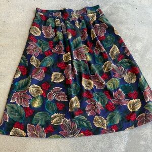 VTG Bonworth Autumn Leaf Midi Skirt, XLP